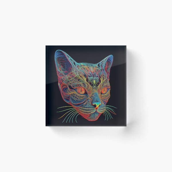 Item preview, Psychedelic Cat 2 designed and sold by heyhannaleah.