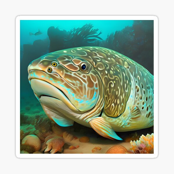 The Great Goliath Grouper Sticker Die-Cut Marine Decal - Steve