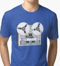 Reel Vintage Tape Deck Tri-blend T-Shirt