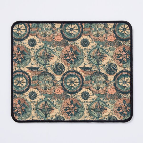 Item preview, Vintage-inspired Patterns with Ships, Compasses, and Mermaids designed and sold by MerikDigital.