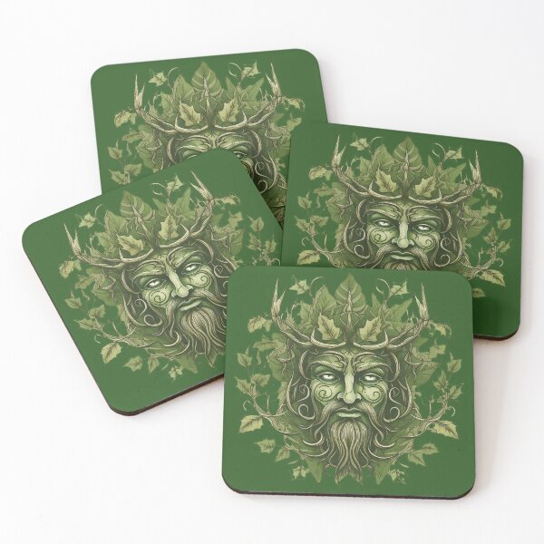 Item preview, Nature's Guardian: Modern Green Man designed and sold by Satorizations.