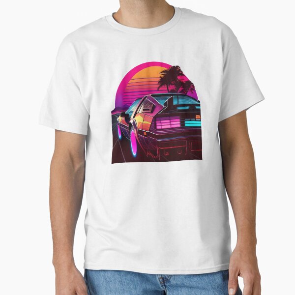 Item preview, Retro Synthwave Delorean  designed and sold by VocalEchoes.