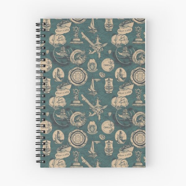 Item preview, Vintage-inspired Patterns with Ships, Compasses, and Mermaids designed and sold by MerikDigital.