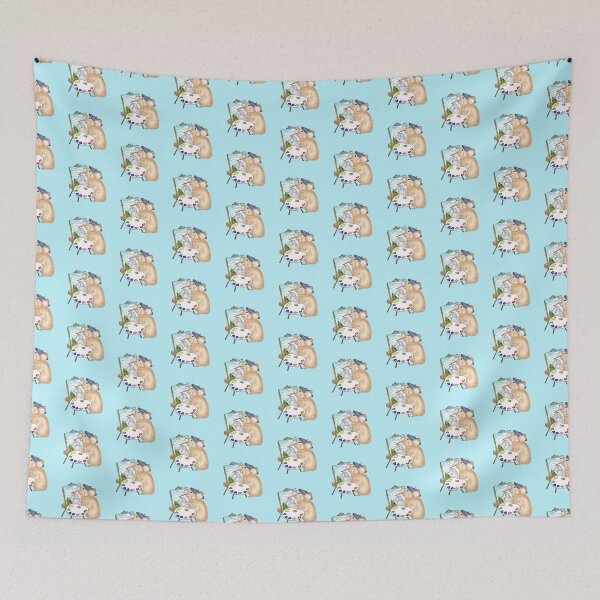 Item preview, Artist Pika Paints Plein Air Aqua Background designed and sold by Sockstomistic.