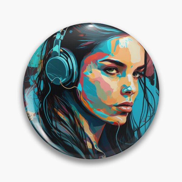 Item preview, Headphone girl designed and sold by CleverShots.