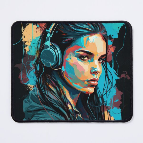 Item preview, Headphone girl designed and sold by CleverShots.