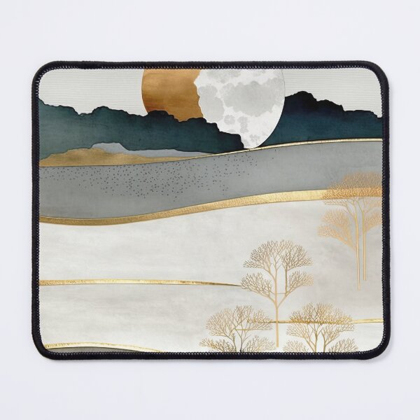 Item preview, Minimal Landscape: Golden Fields Under the Moon: A Tranquil Countryside Scene designed and sold by Michael Bollin.