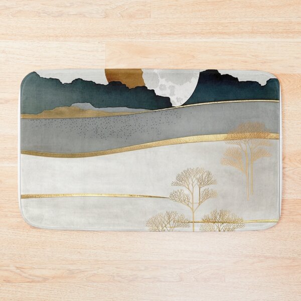 Item preview, Minimal Landscape: Golden Fields Under the Moon: A Tranquil Countryside Scene designed and sold by Michael Bollin.