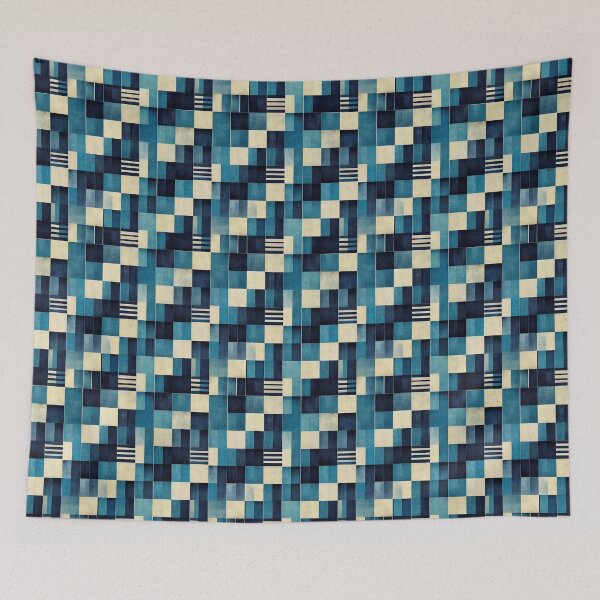 Item preview, Symmetric Blue Pattern designed and sold by Graphoteka.