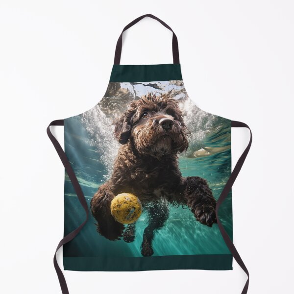 Item preview, Portuguese Water Dog swimming under water designed and sold by ebrawne.