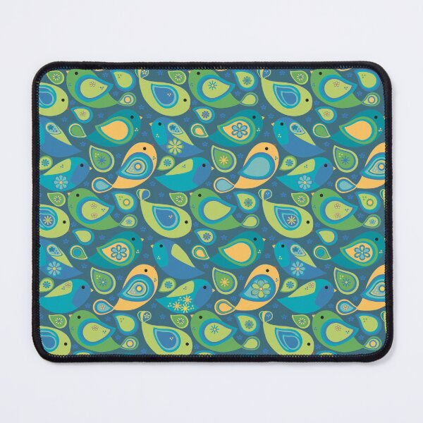 Item preview, Whimsical Modern Colorful Paisley Bird Seamless Repeat Surface Pattern designed and sold by MoePark.
