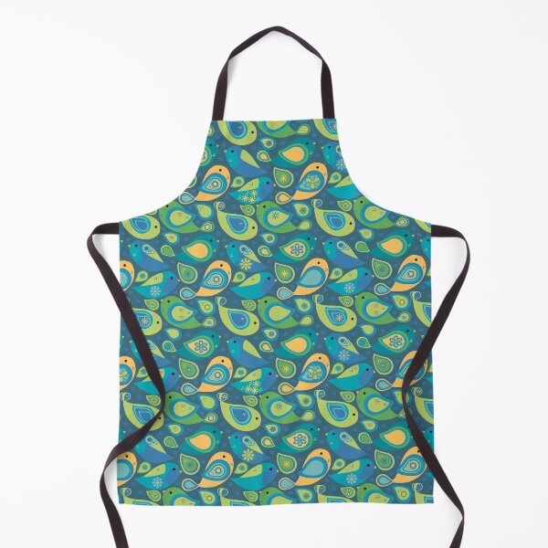 Item preview, Whimsical Modern Colorful Paisley Bird Seamless Repeat Surface Pattern designed and sold by MoePark.