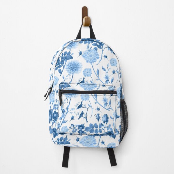 Item preview, blue botanical flowers designed and sold by ElizabethCoelho.