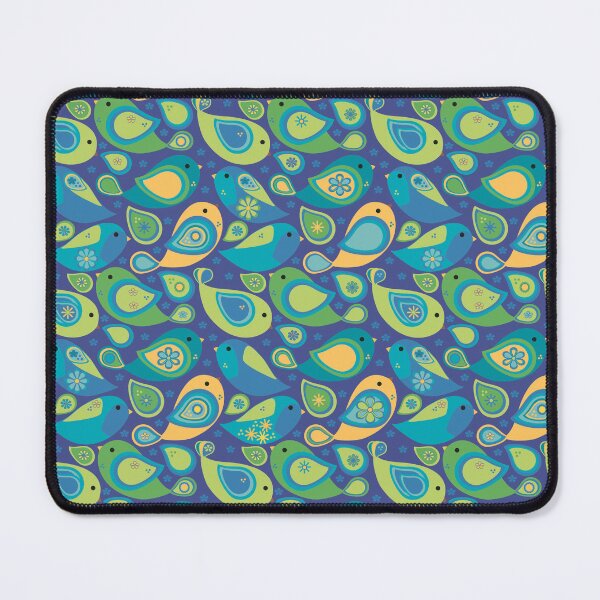 Item preview, Whimsical Modern Colorful Paisley Bird Seamless Repeat Surface Pattern designed and sold by MoePark.