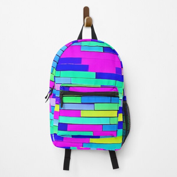 Item preview, Abstract Neon Brick Pattern designed and sold by calibrit.