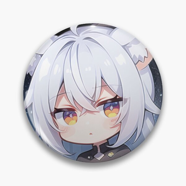 Item preview, A Beautiful Cute Chibi Wolf Boy Sticker Very Kawaii designed and sold by HikariAtelier.