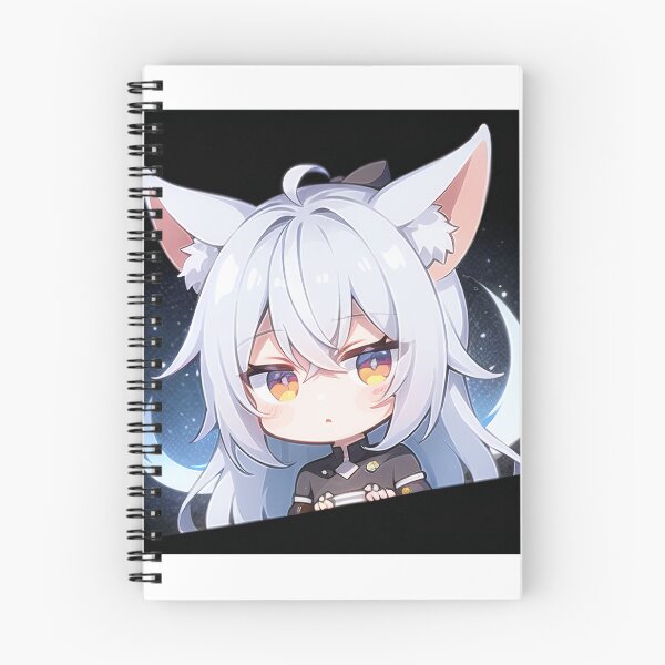 Item preview, A Beautiful Cute Chibi Wolf Boy Sticker Very Kawaii designed and sold by HikariAtelier.