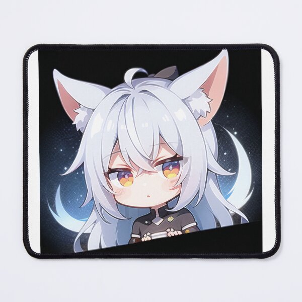 Item preview, A Beautiful Cute Chibi Wolf Boy Sticker Very Kawaii designed and sold by HikariAtelier.