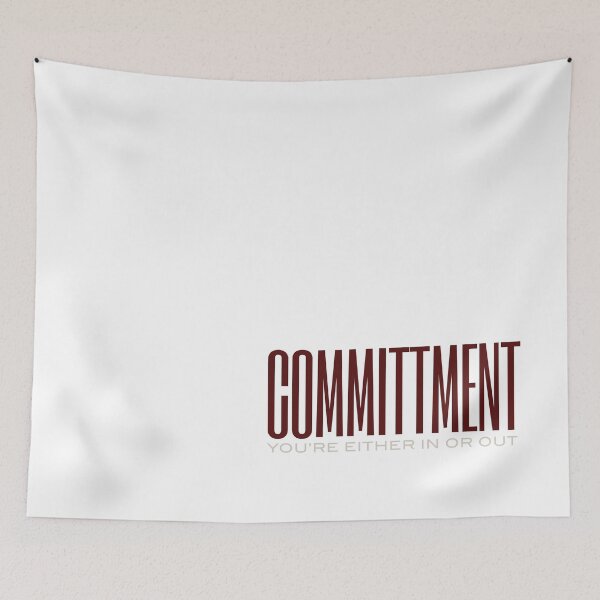 Item preview, Fitness Commitment You're Either In Or Out designed and sold by whyitsme.