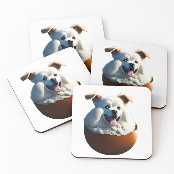 Item preview, Cute dog in egg designed and sold by YuneDesigns.