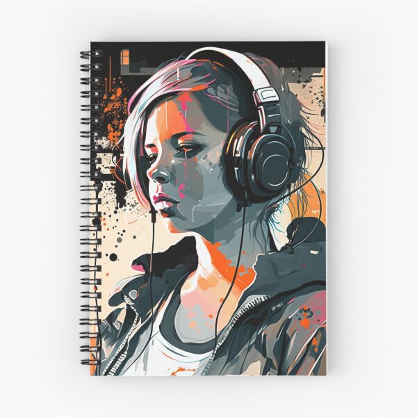 Item preview, Headphone girl 3 designed and sold by CleverShots.