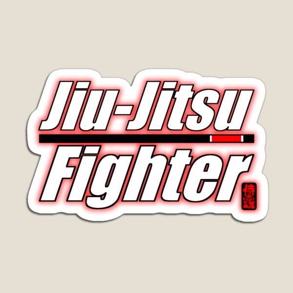 BJJ Black Belt Jiu Jitsu Fighter Magnet