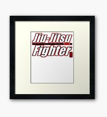 BJJ Black Belt Jiu Jitsu Fighter Framed Print