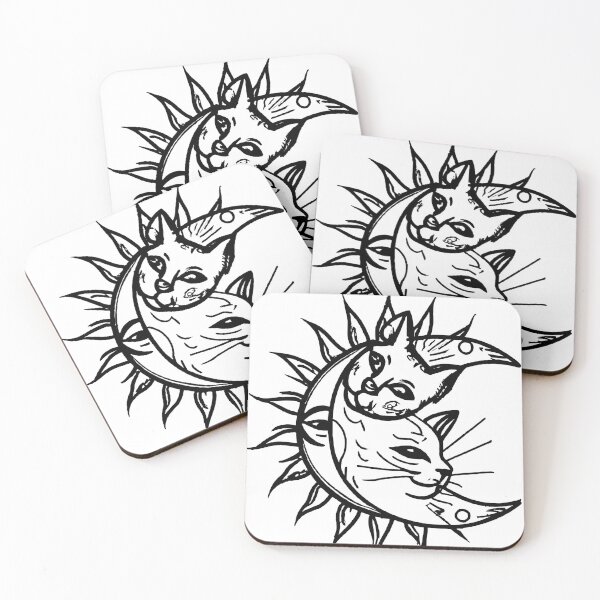 Item preview, Sun and Moon Cats for Cat Lovers designed and sold by XXgooddeedXX.