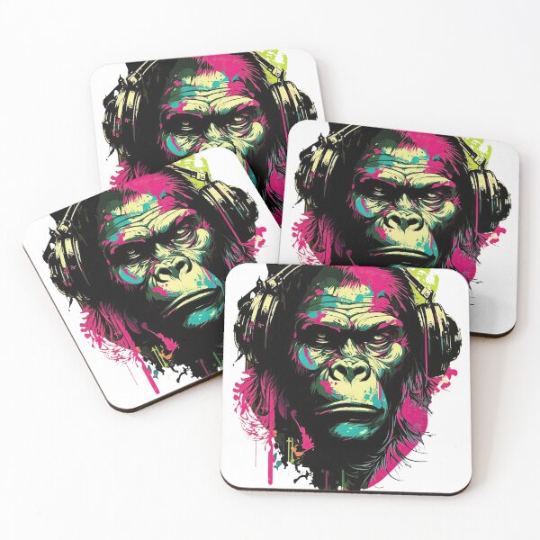 Item preview, Monkey Rebel with a rhythm Music Lover art designed and sold by Keni-shop.