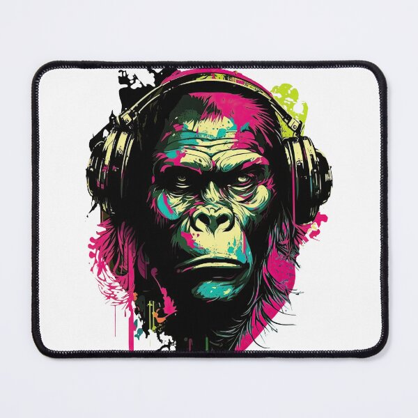 Item preview, Monkey Rebel with a rhythm Music Lover art designed and sold by Keni-shop.