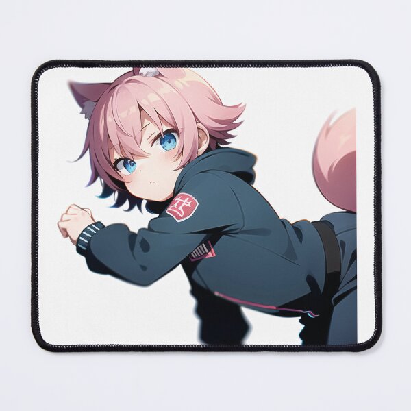 Item preview, A Beautiful Cute Chibi Wolf Boy Sticker Very Kawaii designed and sold by HikariAtelier.