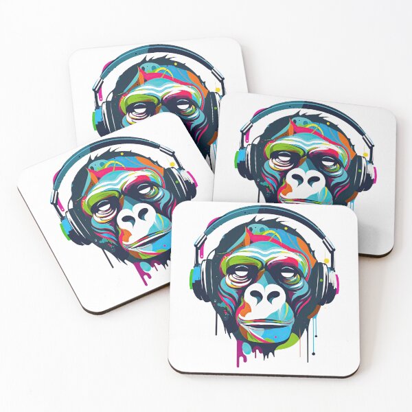 Item preview, Monkey Rebel with a rhythm Music Lover art designed and sold by Keni-shop.