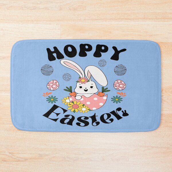 Item preview, happy easter cute bunny with easter eggs. designed and sold by Malogue.