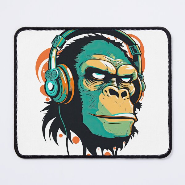 Item preview, Monkey Rebel with a rhythm Music Lover art designed and sold by Keni-shop.