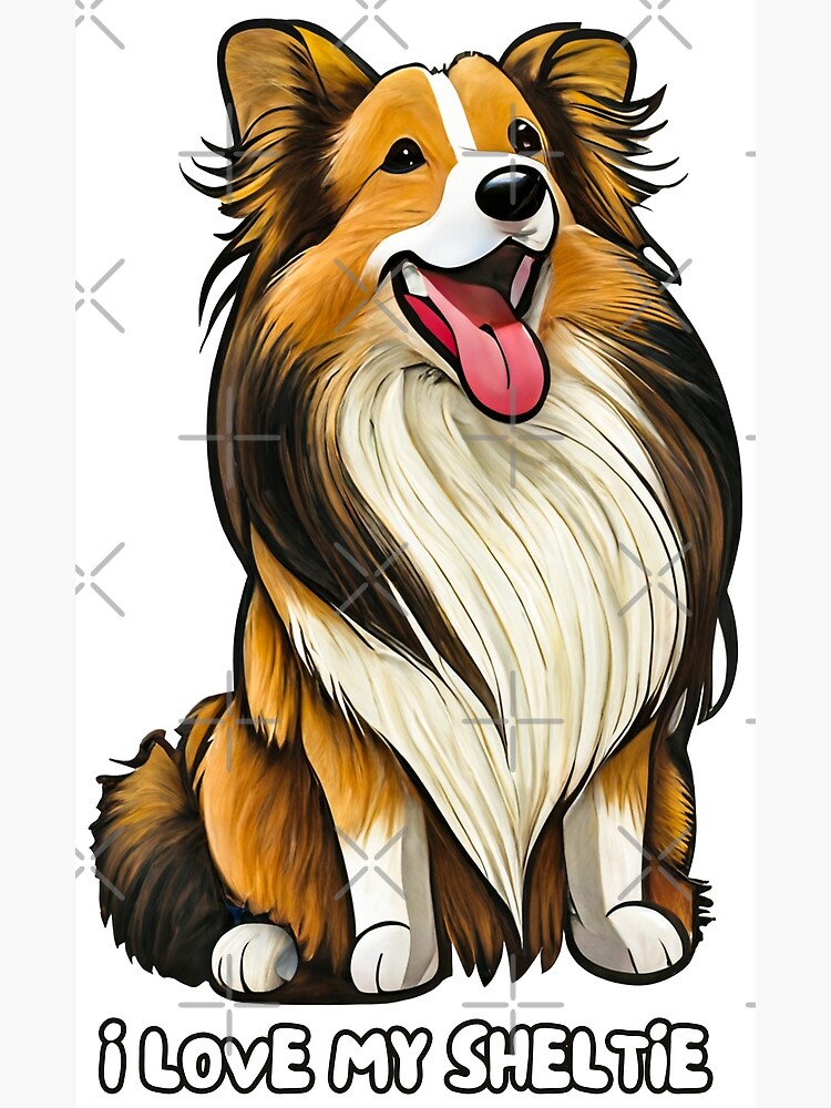 Sheltie Furry Art Shetland Sheepdog, Sheltie, AKC Herding, Pet