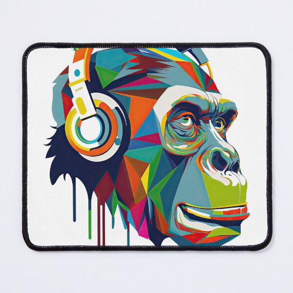 Item preview, Monkey Rebel with a rhythm Music Lover art designed and sold by Keni-shop.