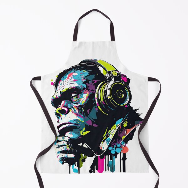 Item preview, Monkey Thinker Music Lover art designed and sold by Keni-shop.