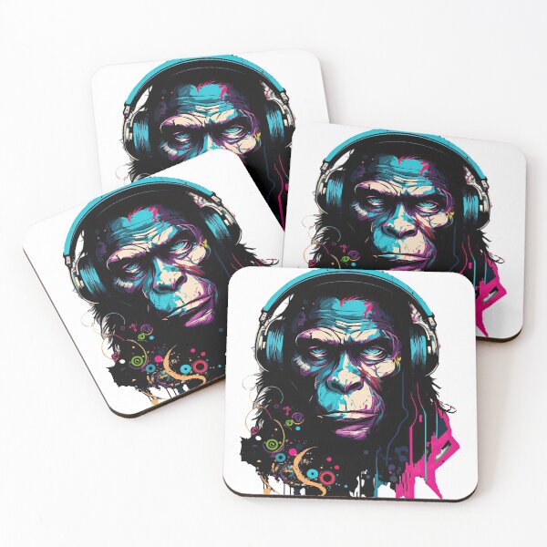 Item preview, Monkey Rebel with a rhythm Music Lover art designed and sold by Keni-shop.