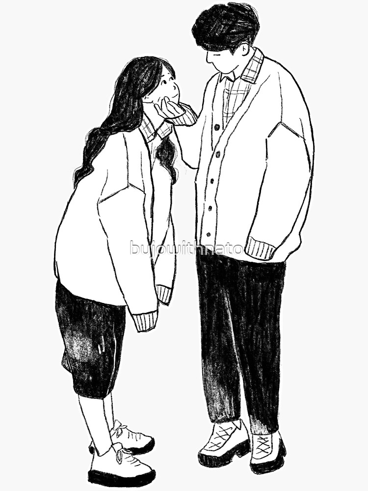 Lovely Pencil Sketch Of Cute Couple  DesiPainterscom