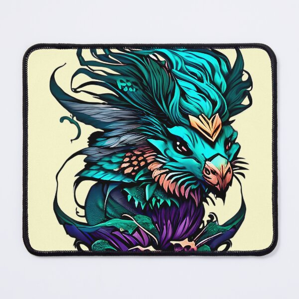 Item preview, The Fantastical Furball - A Charming Illustration of a Rodent with Flowing Locks designed and sold by GalihDA.