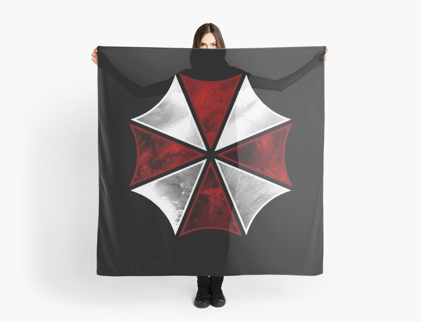 scarf and umbrella gift set