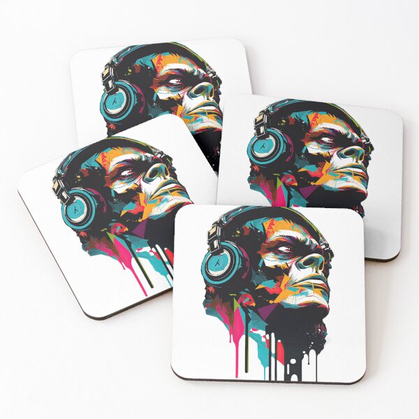 Item preview, Monkey Rebel with a rhythm Music Lover art designed and sold by Keni-shop.