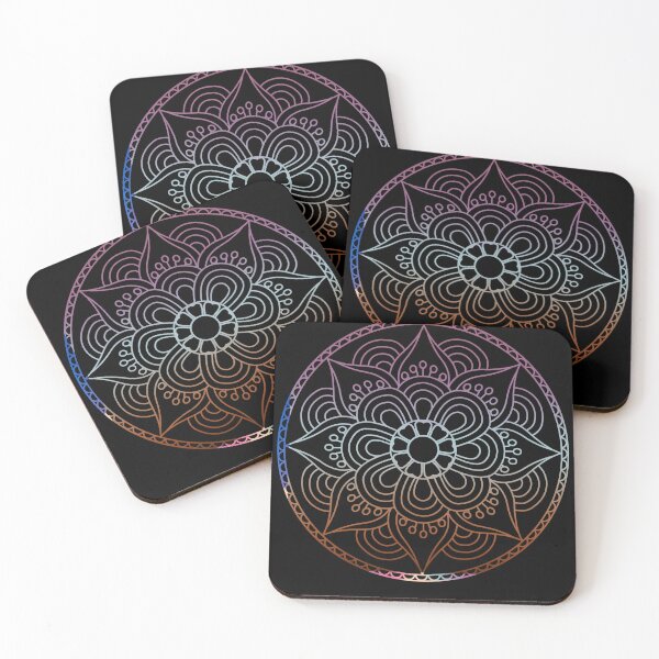 Item preview, Colorful  floral mandala design  designed and sold by Souushop.
