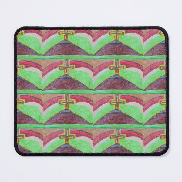 Item preview, Cross on the Hill with Rainbow Horizon  designed and sold by PodmenikArt.