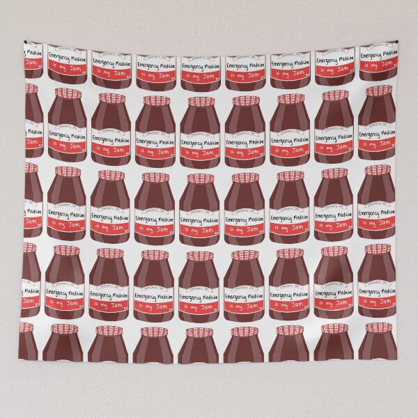 Item preview, Emergency Medicine is my Jam designed and sold by peachesandfizz.