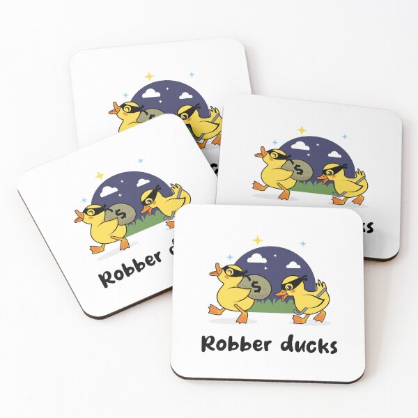 Item preview, Robber ducks (on light colors) designed and sold by messy-nessie.