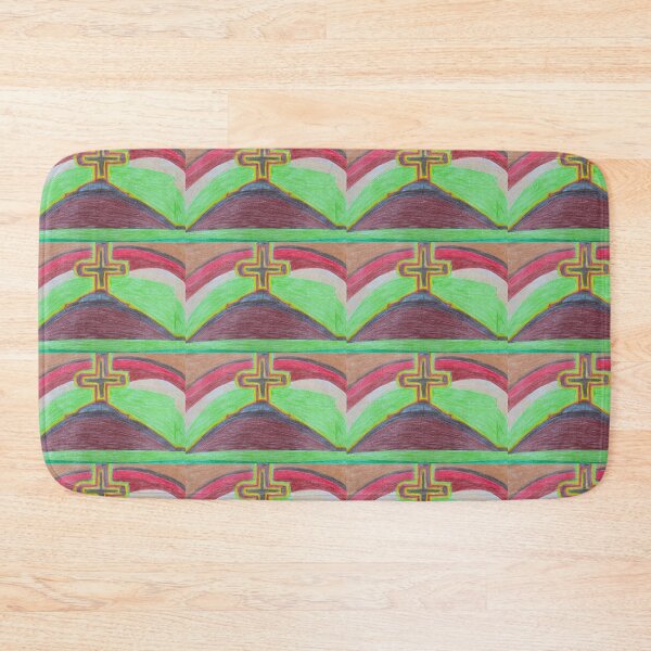 Item preview, Cross on the Hill with Rainbow Horizon  designed and sold by PodmenikArt.