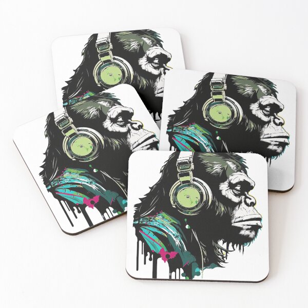 Item preview, Monkey Rebel with a rhythm Music Lover art designed and sold by Keni-shop.
