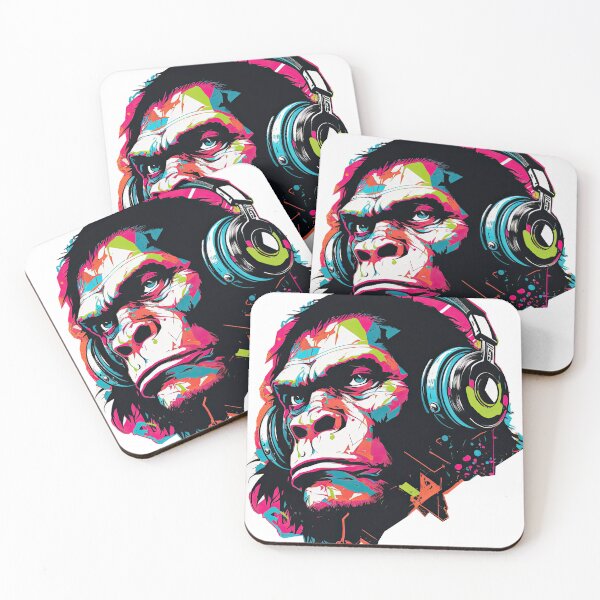 Item preview, Monkey Rebel with a rhythm Music Lover art designed and sold by Keni-shop.
