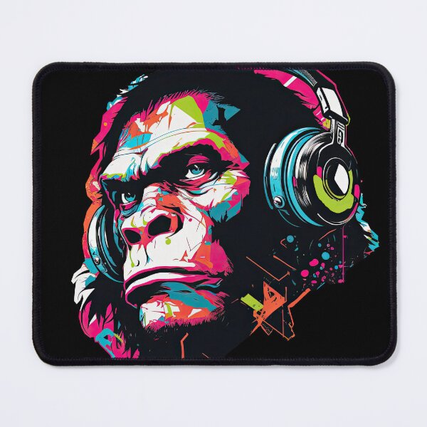 Item preview, Monkey Rebel with a rhythm Music Lover art designed and sold by Keni-shop.